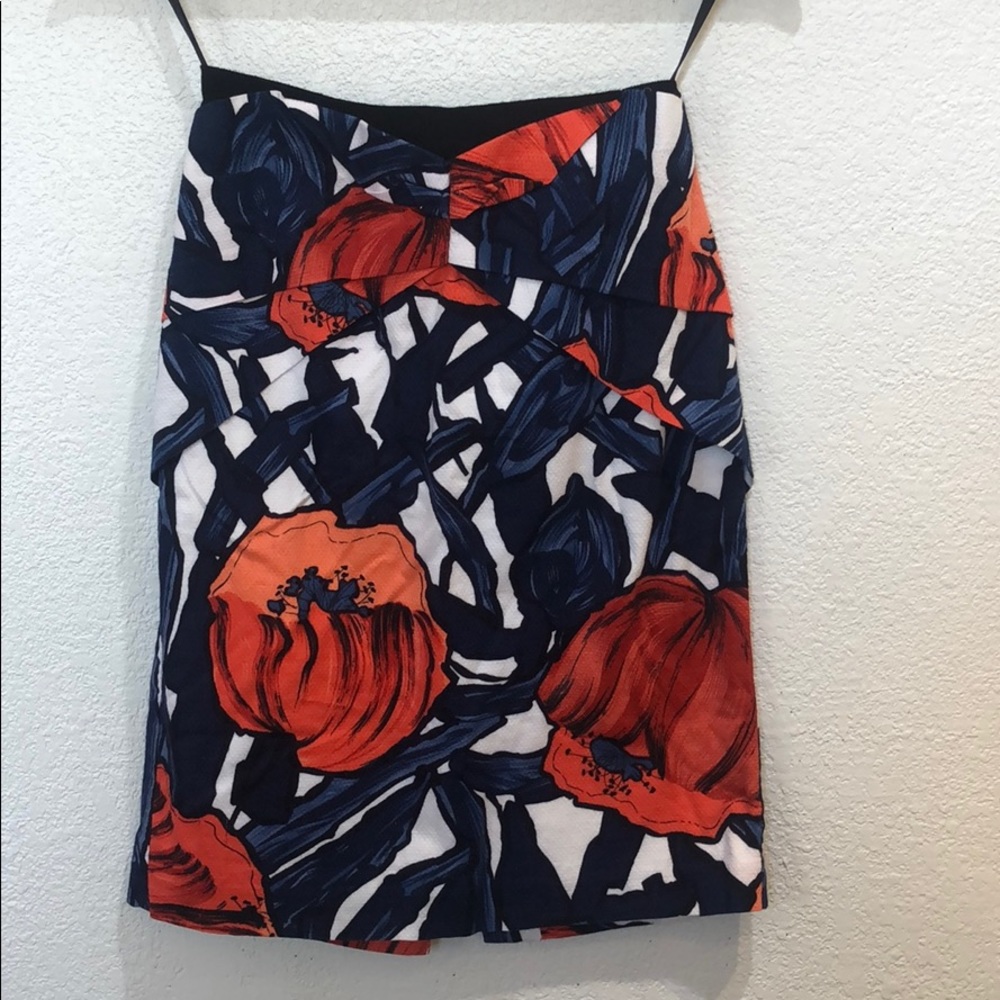 Anthropologie Fantastic Field Floral skirt 0